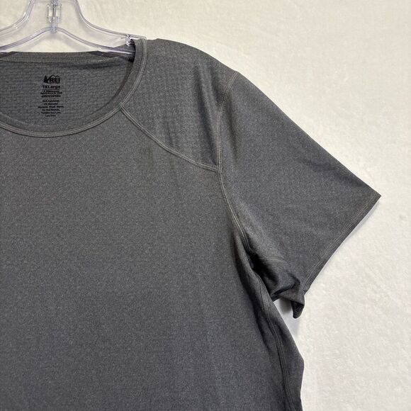 REI Co-op Women’s Lightweight Base Layer Crew Top Short Sleeve Gray Plus Size XL - Picture 5 of 15
